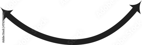 Curved Double-Ended Arrow Vector for Comparison