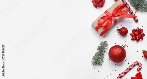 Christmas decorations on wh...