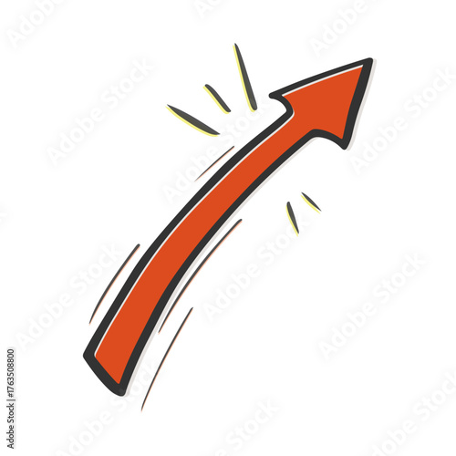 快調上昇矢印_Expressive Arrows-Smooth Ascent