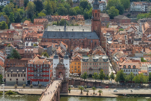 Heidelberg - über den Dächern der Altstadt, Baden-Württemberg, Deutschland, Europa
