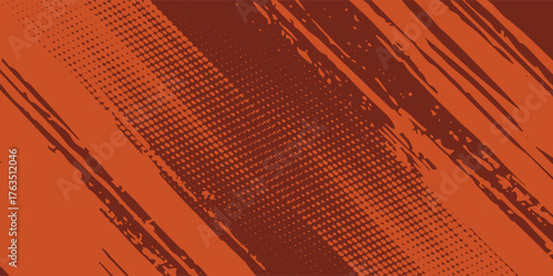 Vector Blurred Ink Wash of Burnt Tones Floating Through a Dim Rustic Canvas art