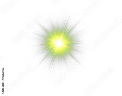 Bright colorful PNG star with sparkling highlights and radiant light. Glowing sparkles create magical and festive visuals. Transparent shining sun with bright flashes adds elegance and charm.