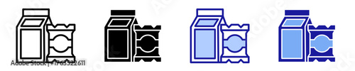 Product Packaging  Icon Set Multiple Style Collection
