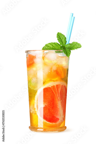 Refreshing grapefruit iced ...