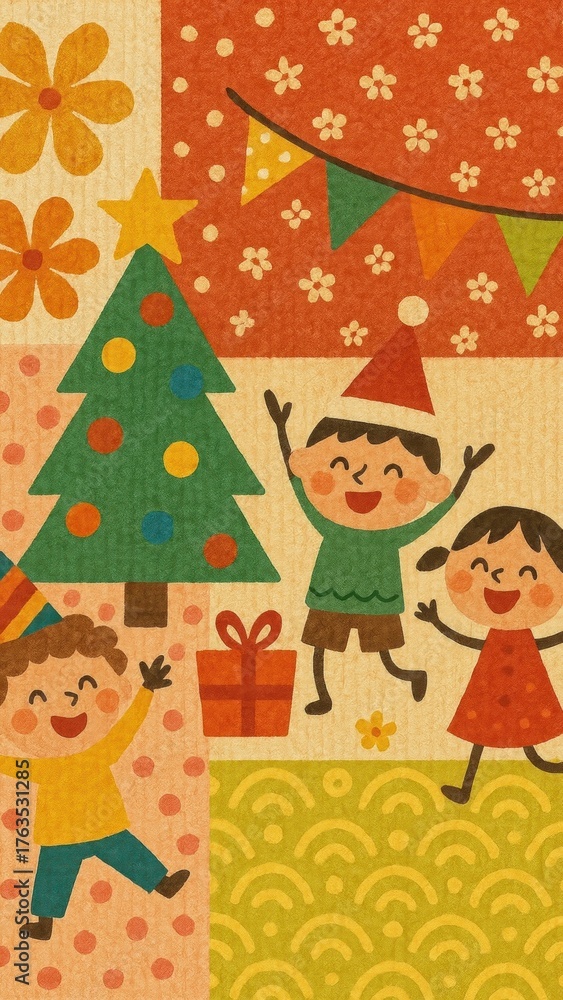 Fototapeta premium Festive joyful children celebration