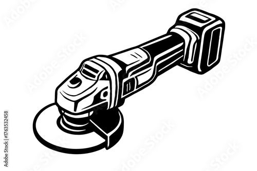 Cordless Angle Grinder: Portable, battery-powered, high-performance tool for metal cutting, grinding, polishing, deburring. Ideal for construction, workshop, DIY, ensuring versatile, efficient