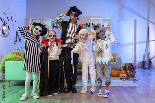 Group of children dressed f...