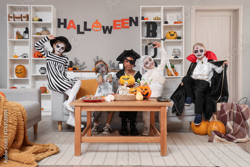 Group of children dressed f...