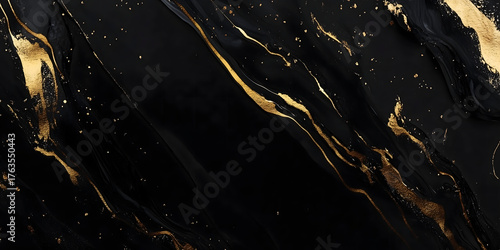 Luxury black and gold abstract background