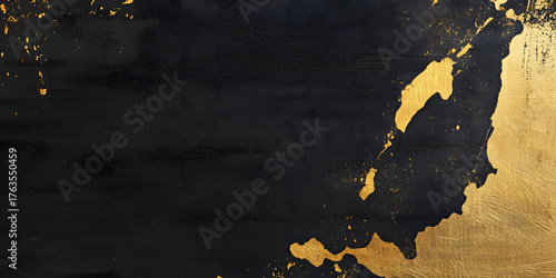 Luxury black and gold abstract background