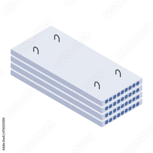  Steel Plates Vector icon which can easily modify or edit