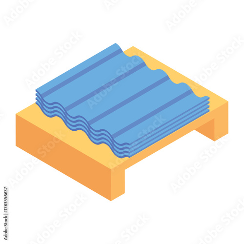 Metal Sheet Vector icon which can easily modify or edit