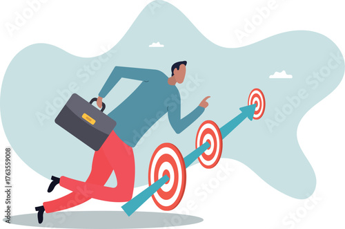 Achievements or challenge to achieve targets and business goals, objectives and purpose,about a man and his life.