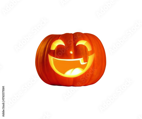 Set of cute Jack-o'-lantern vector icons with funny expressions