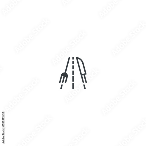 Roadside Cafe logo design.