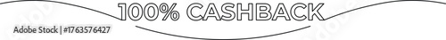 Enjoy 100% Cashback with this stylish banner for your next promotion, making it perfect for advertising, marketing, and sales, with a clean and modern design