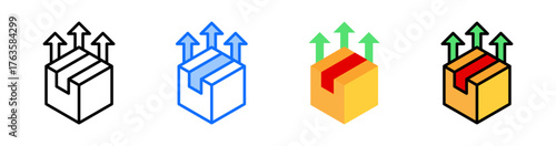 Product Upgrade Icon Collection Set Multiple Style