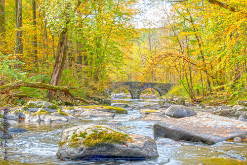 Stone Arche Bridge on 10-Mile River 