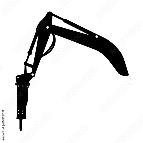hydraulic breaker excavator attachment