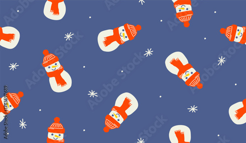Cute christmas pattern background vector design