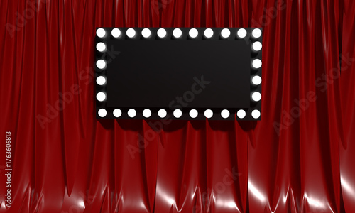 red pink orange color curtane velvet background wallpaper texture sign mockup light product present sale advertisement marketing celebration festival exhibition carnival mockup carnival award template