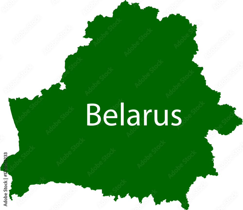 Obraz premium Belarus Map Design Vector Stock Photo