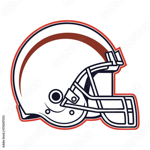American football helmet design for sports enthusiasts and teams