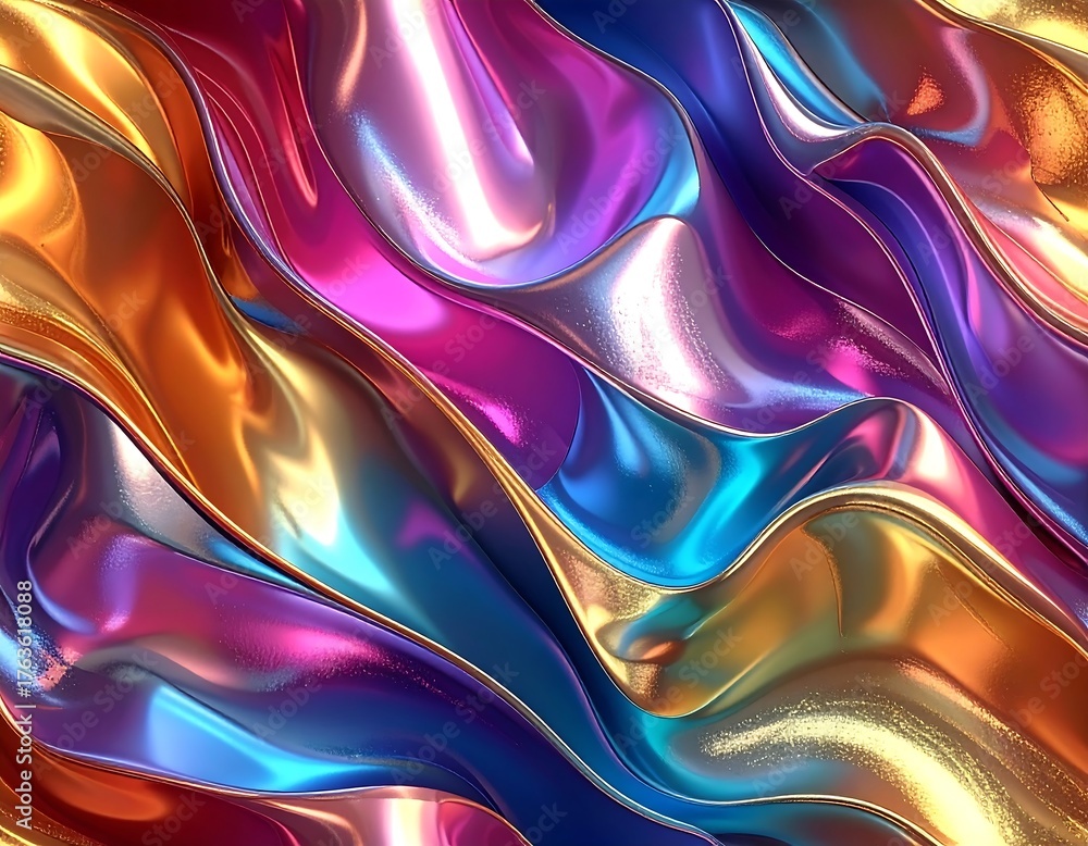 Obraz premium abstract colorful background with waves