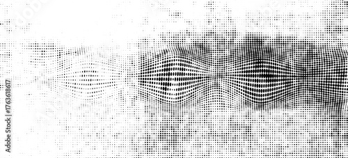Point wave noise texture. Abstract dot background. Technological cyberspace background.