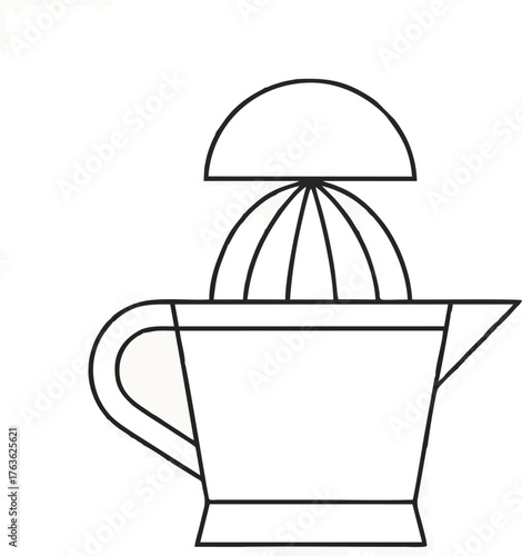 Coffee and tea cup vector illustration set with vintage cafe design icons