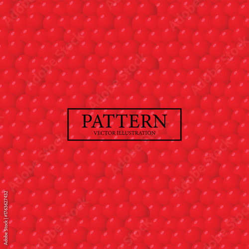 Pattern background red fish salmon caviar - Vector illustration
