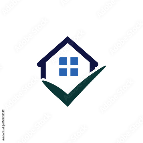 Real Estate and Home Security Logo Vector  Property Management, Housing & Inspection