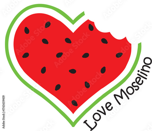 Summer Vibes Watermelon Graphic T-shirt Design