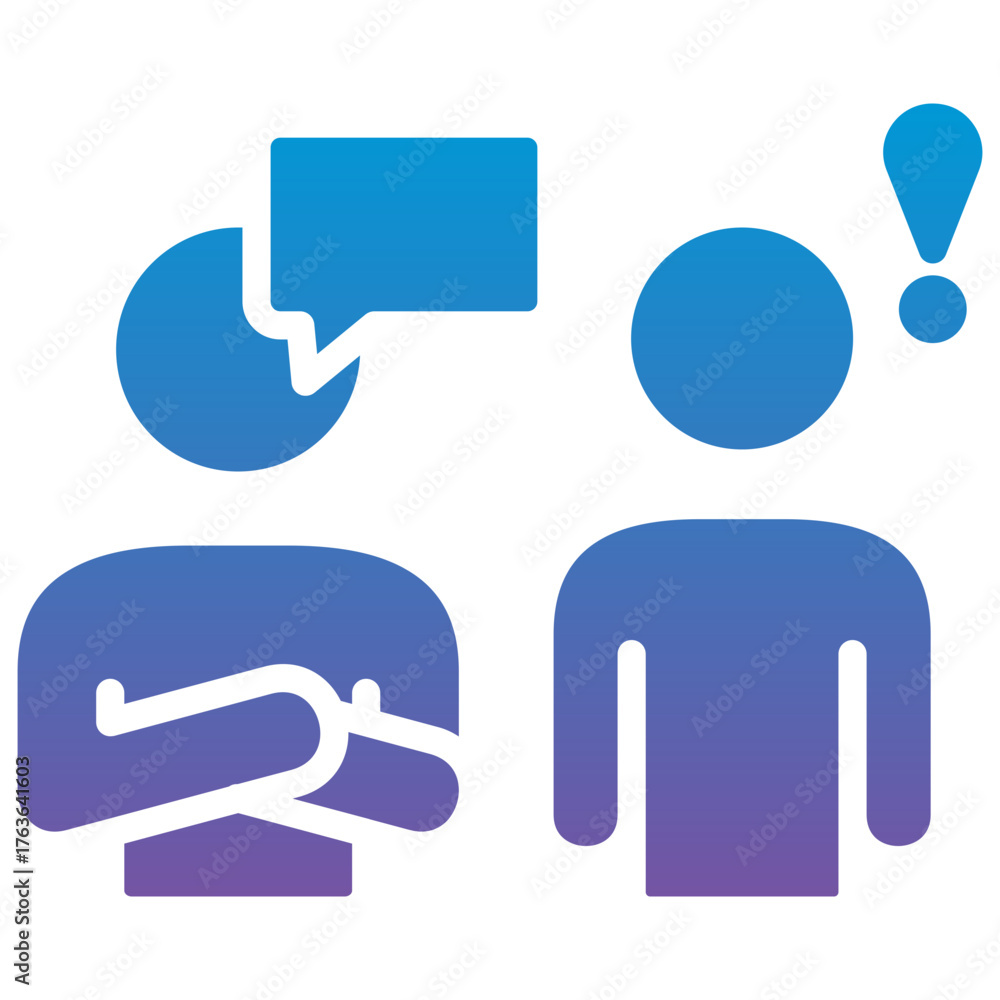 Fototapeta premium Conversation Alert Icon