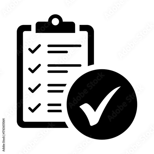 Checklist Clipboard with Checkmark icon