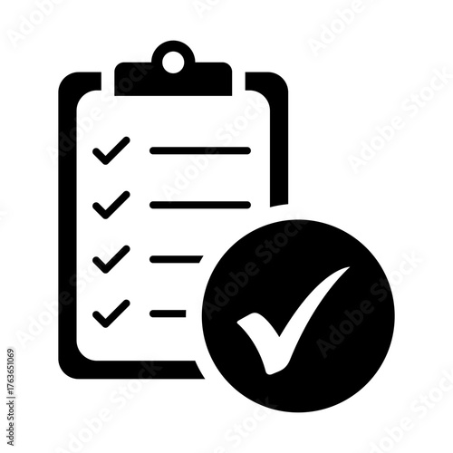 Checklist Clipboard with Checkmark icon