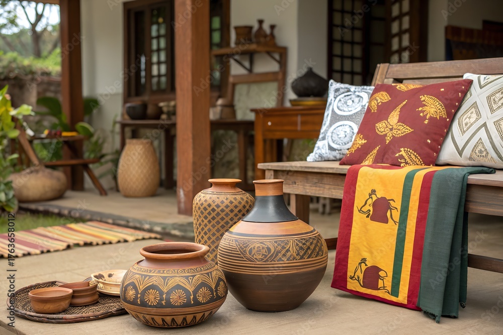 Fototapeta premium Traditional Sri Lankan Craft with Modern Design and Contemporary Everyday Use