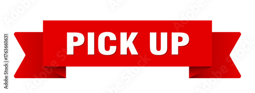 pick up ribbon isolated on transparent background. pick up ribbon