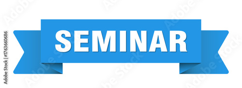 seminar ribbon isolated on transparent background. seminar ribbon