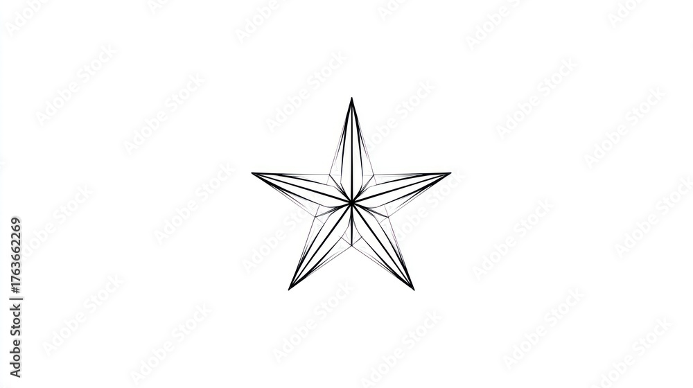 Obraz premium Abstract star design graphic