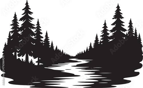 Foto Forest River Silhouette