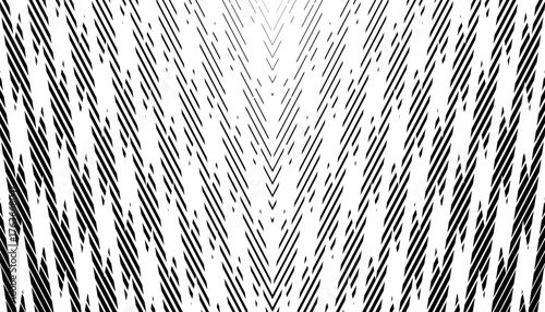 Black and white abstract geometric pattern with sharp arrows shape for sporty and modern design element. Editable vector Format. 