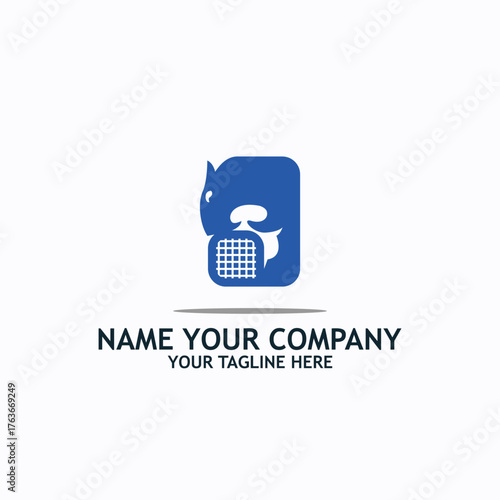beaver logo simple icon design illustration