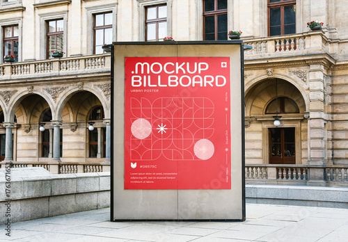 City Billboard Urban Poster Mockup