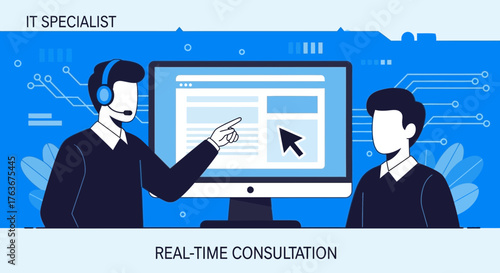 IT Specialist Offering Real-Time Consultation For Digital Solutions And Problem Solving