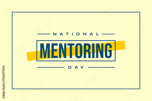 Mentoring Day Holiday Concept Vector National