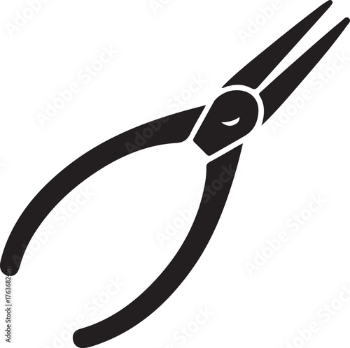 Comprehensive collection of black silhouettes featuring woodworking handyman painting and cutting tools for design projects