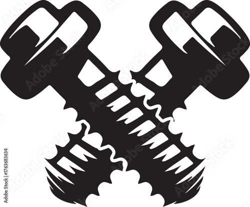 Comprehensive collection of black silhouettes showcasing woodworking machine handyman painting and cutting tools