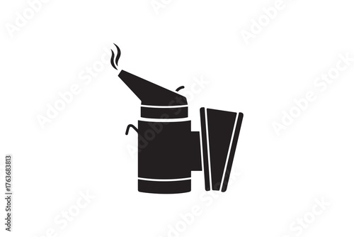 Bee Smoker Silhouette Vector Honey Bee Hive Smoker Design