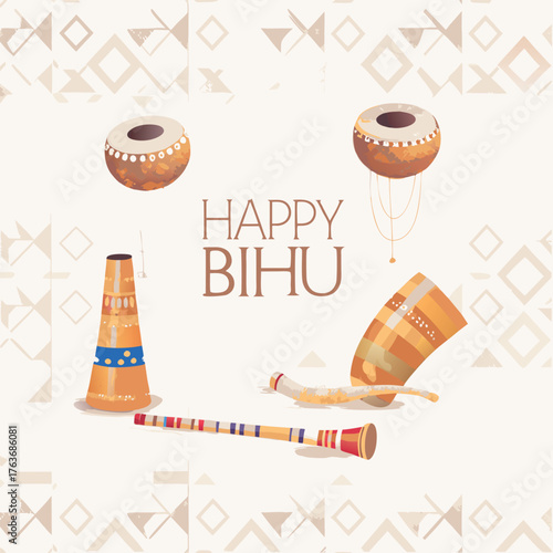 A vibrant and joyous harvest festival, Bihu marks the Assamese New Year with lively folk dances, traditional music, and festive feasts.[1][2][3][4] This celebration of Assamese culture is a time for c